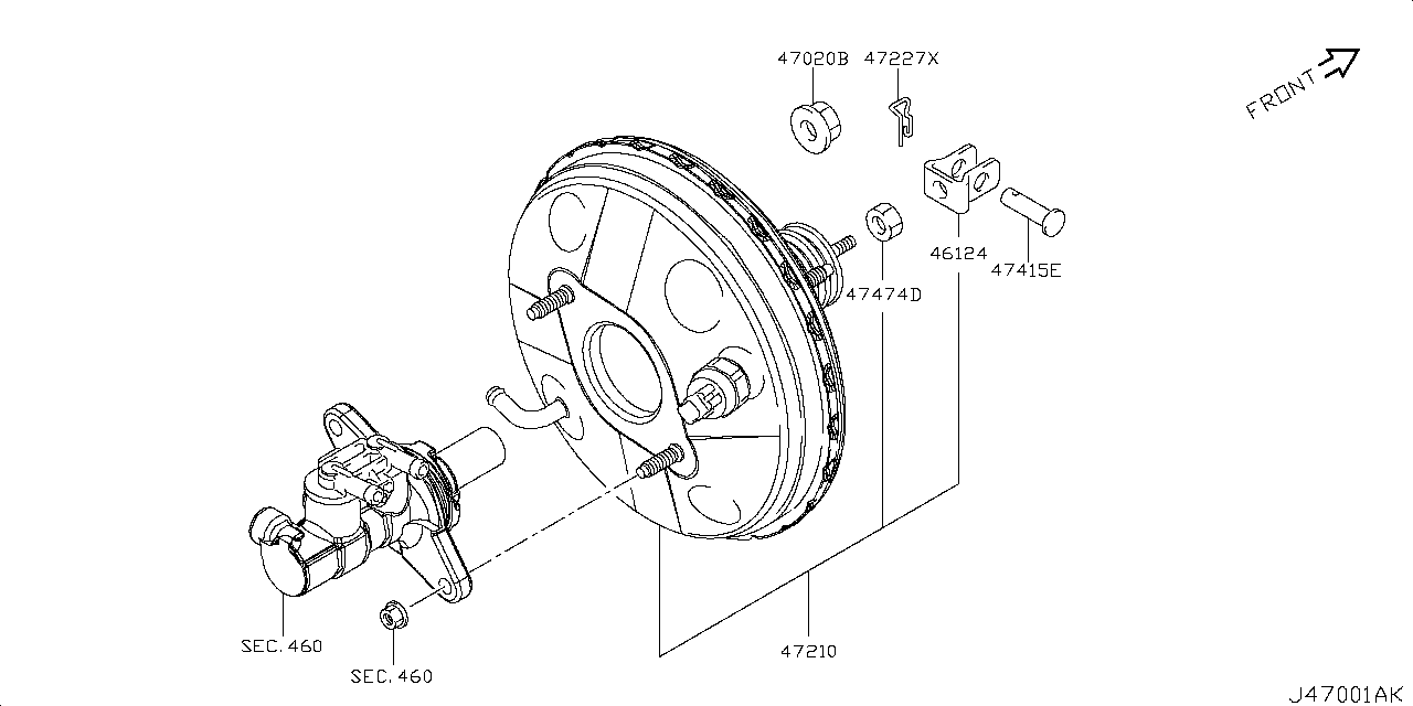 AT BRAKE MASTER CYLINDER