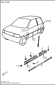 SIDE MOLDING/ SPLASH GUARD