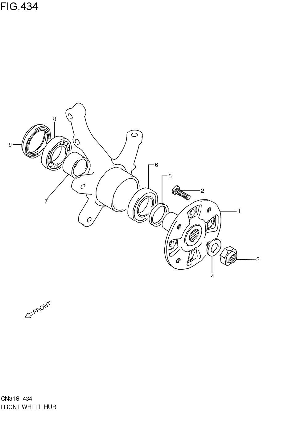 FRONT WHEEL HUB