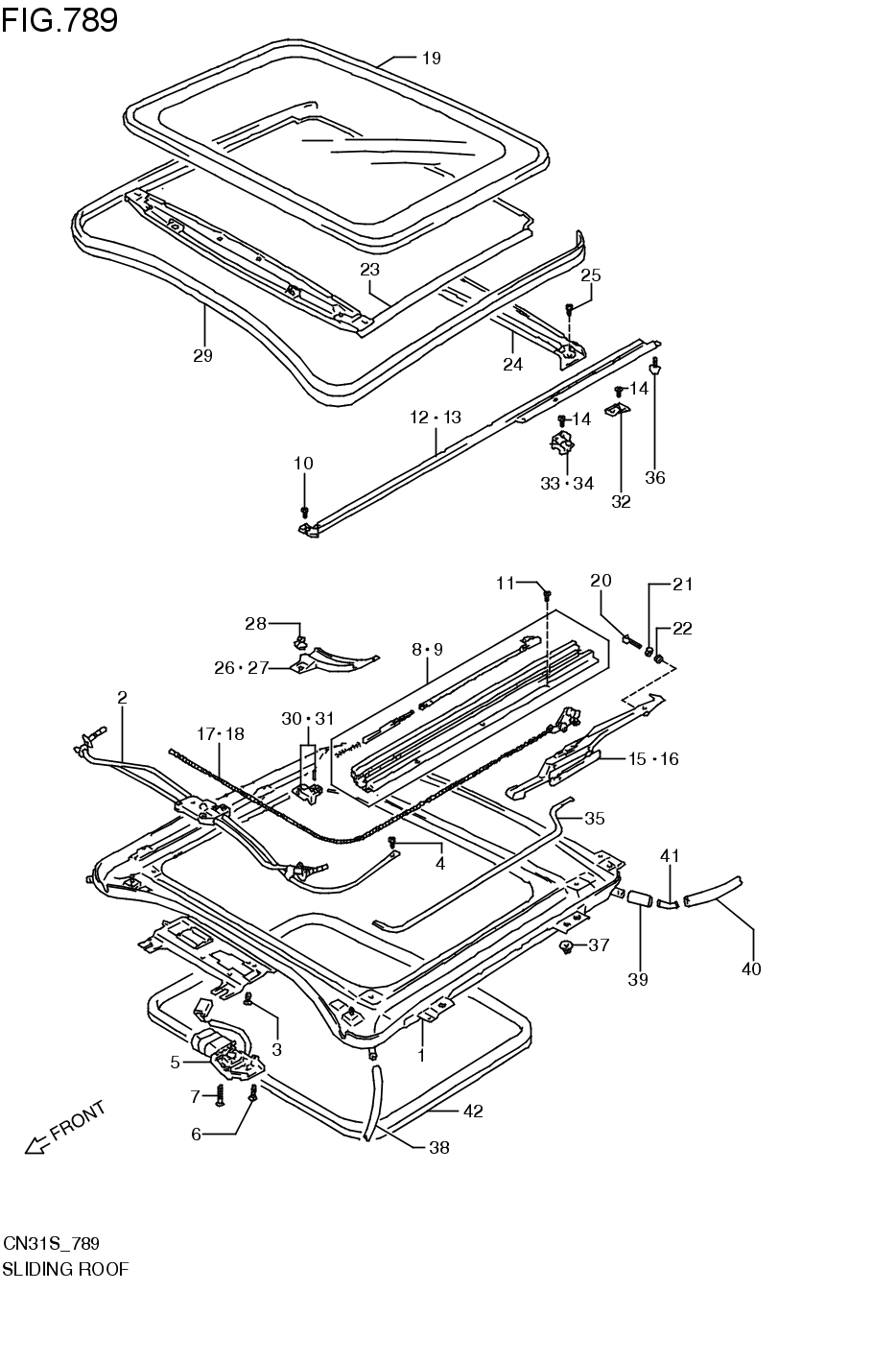 REAR SLIDING ROOF