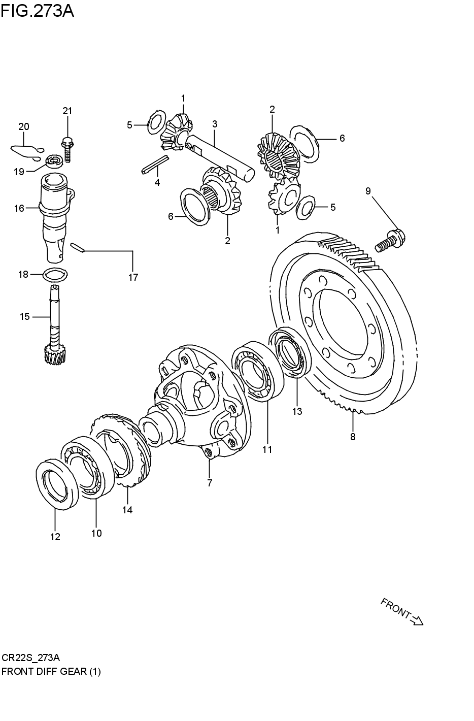 FRONT DIFFERENTIAL GEAR