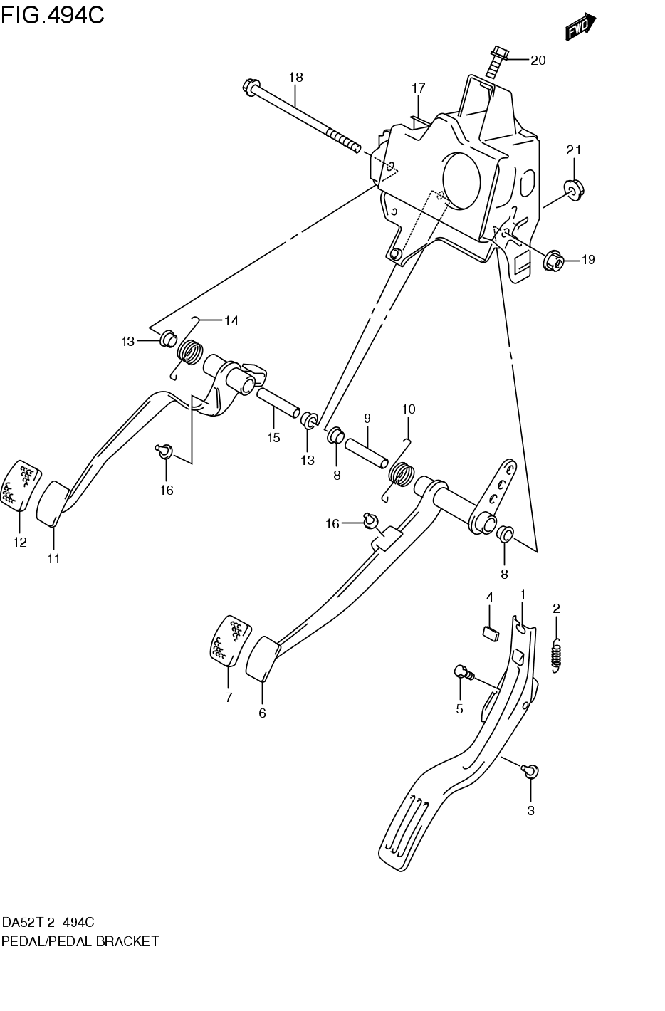 PEDAL/ PEDAL BRACKET