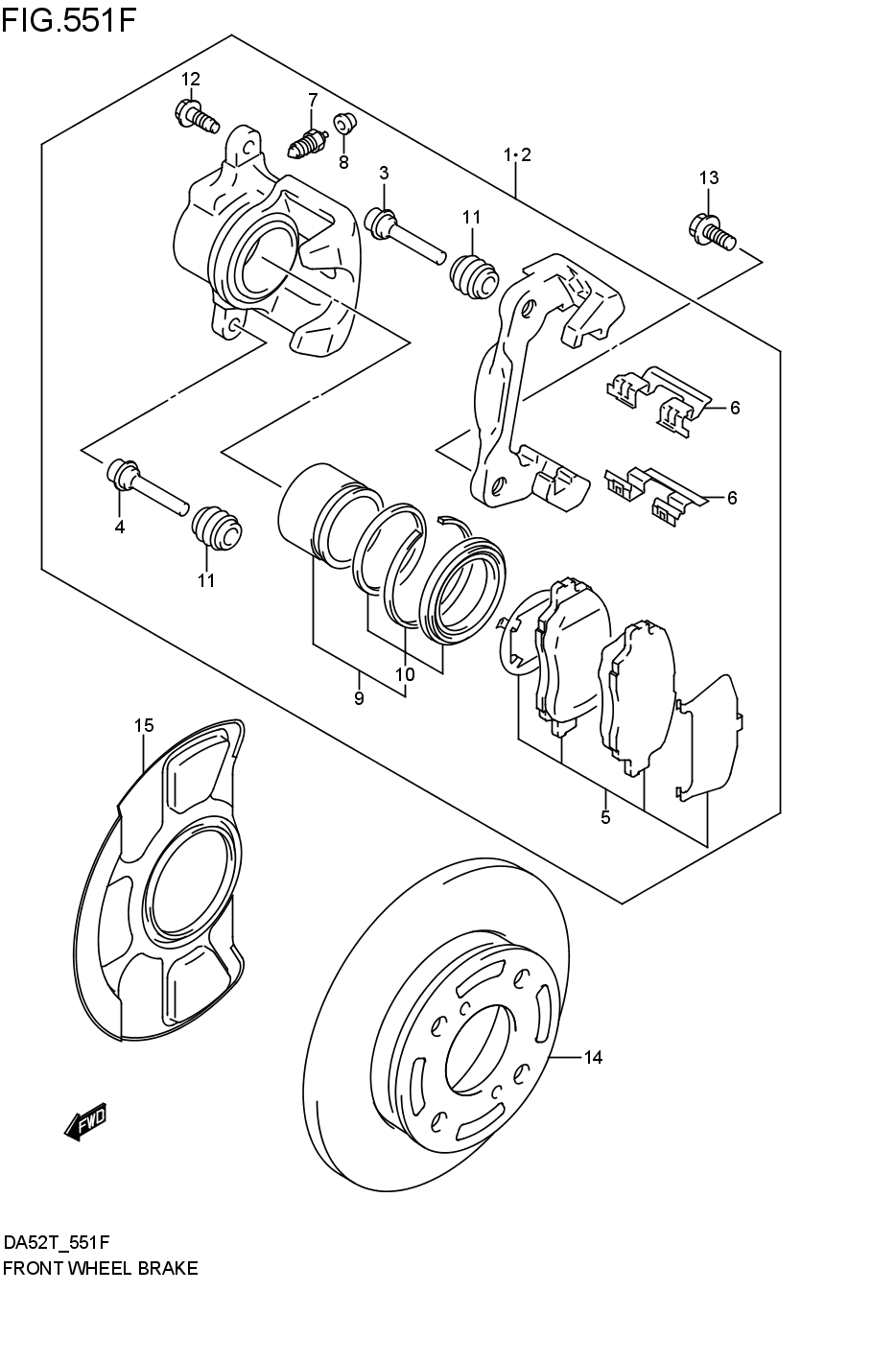 FRONT WHEEL BRAKE