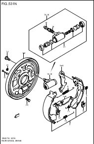 REAR WHEEL BRAKE