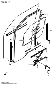 FRONT DOOR REGULATOR