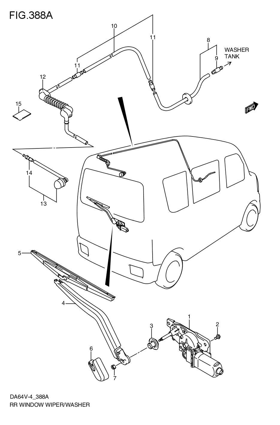 REAR WIND WIPER/ WASHER