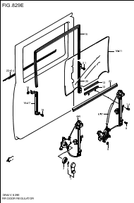 REAR  DOORA REGULATOR