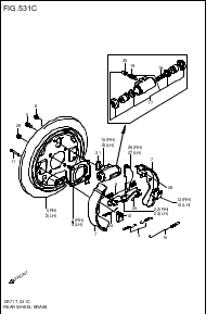 REAR WHEEL BRAKE