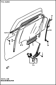 REAR  DOORA REGULATOR