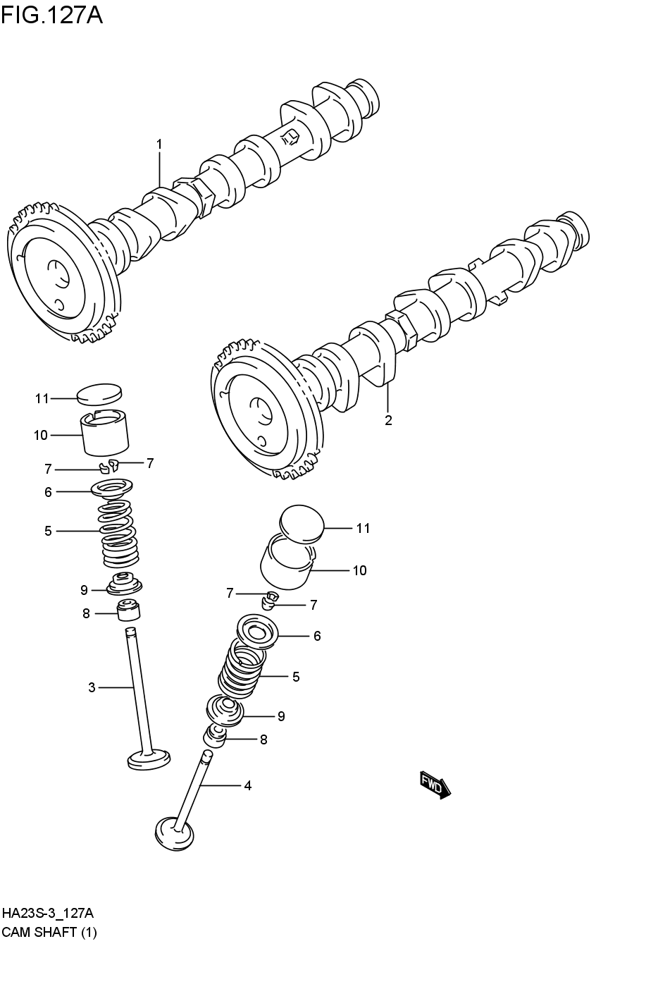 CAMSHAFT/ VALVE(BULB)