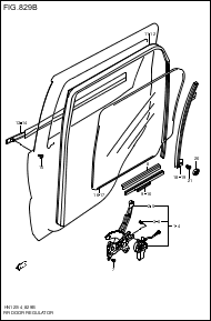 REAR  DOORA REGULATOR