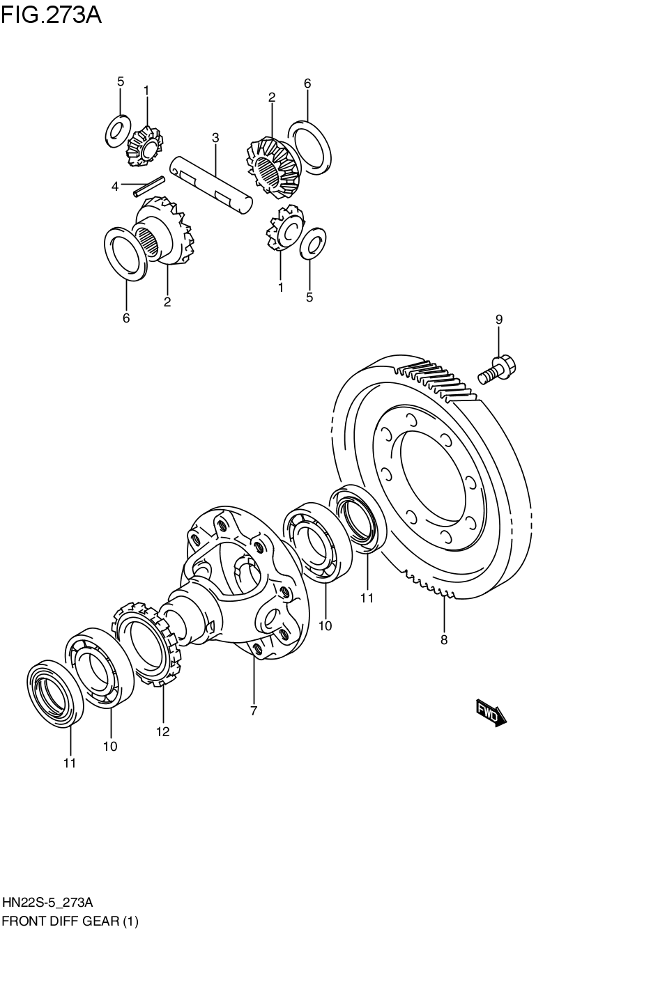 FRONT DIFFERENTIAL GEAR