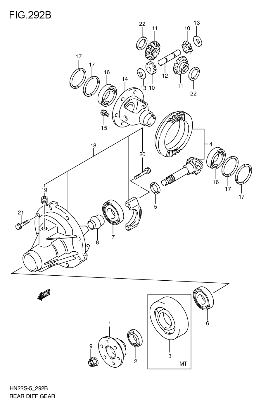 REAR DIFFERENTIAL GEAR