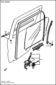 REAR  DOORA REGULATOR