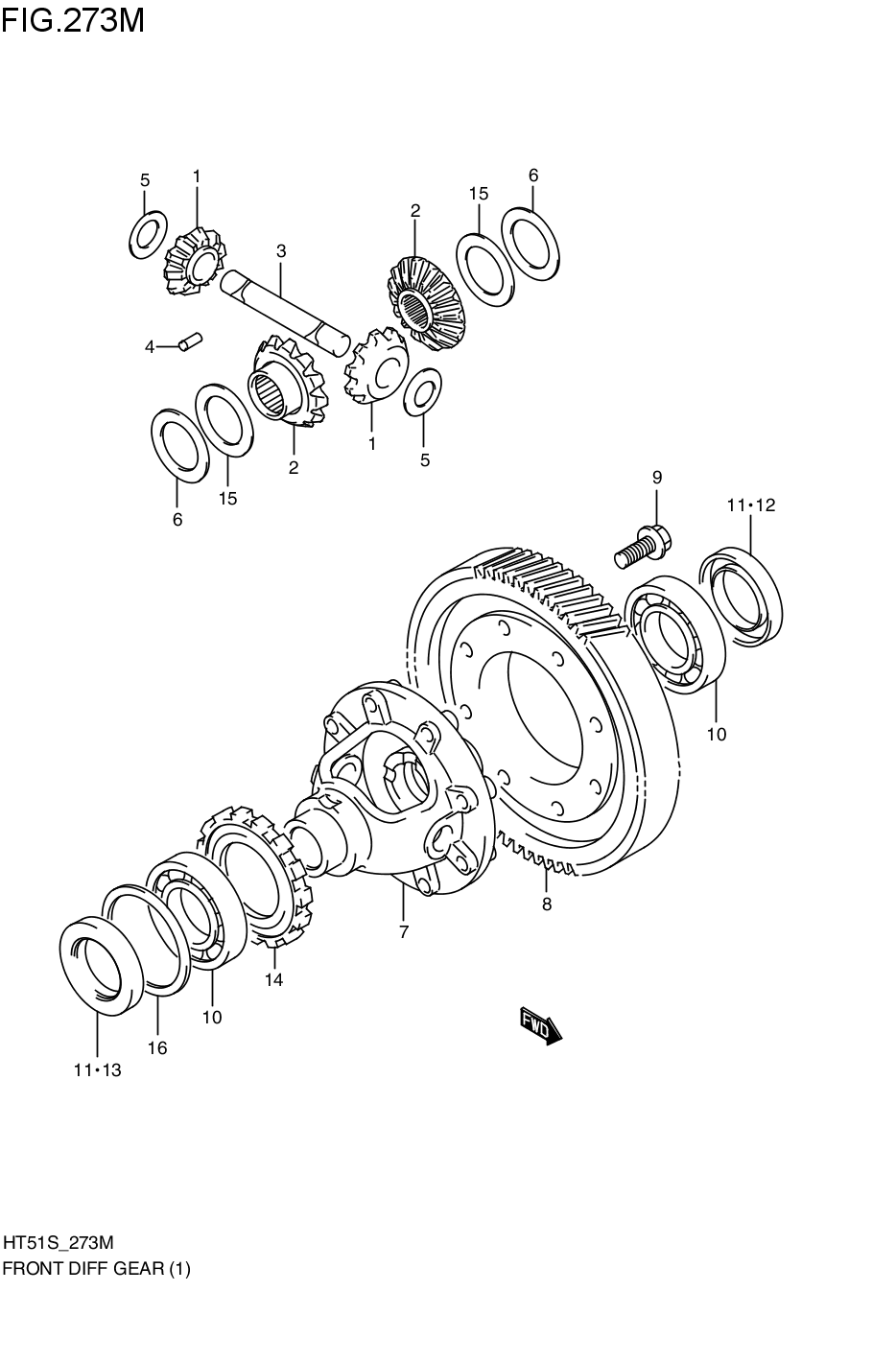 FRONT DIFFERENTIAL GEAR
