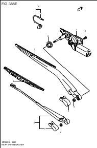 REAR WIND WIPER/ WASHER