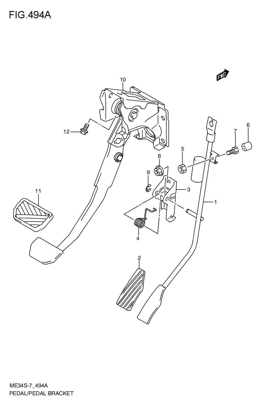 PEDAL/ PEDAL BRACKET