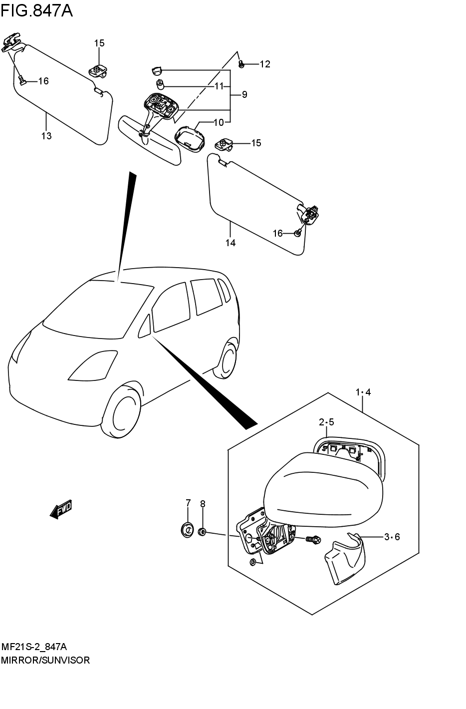 MIRROR/ SUN VISOR