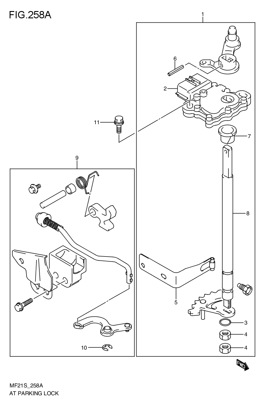 AT- PARKING LOCK