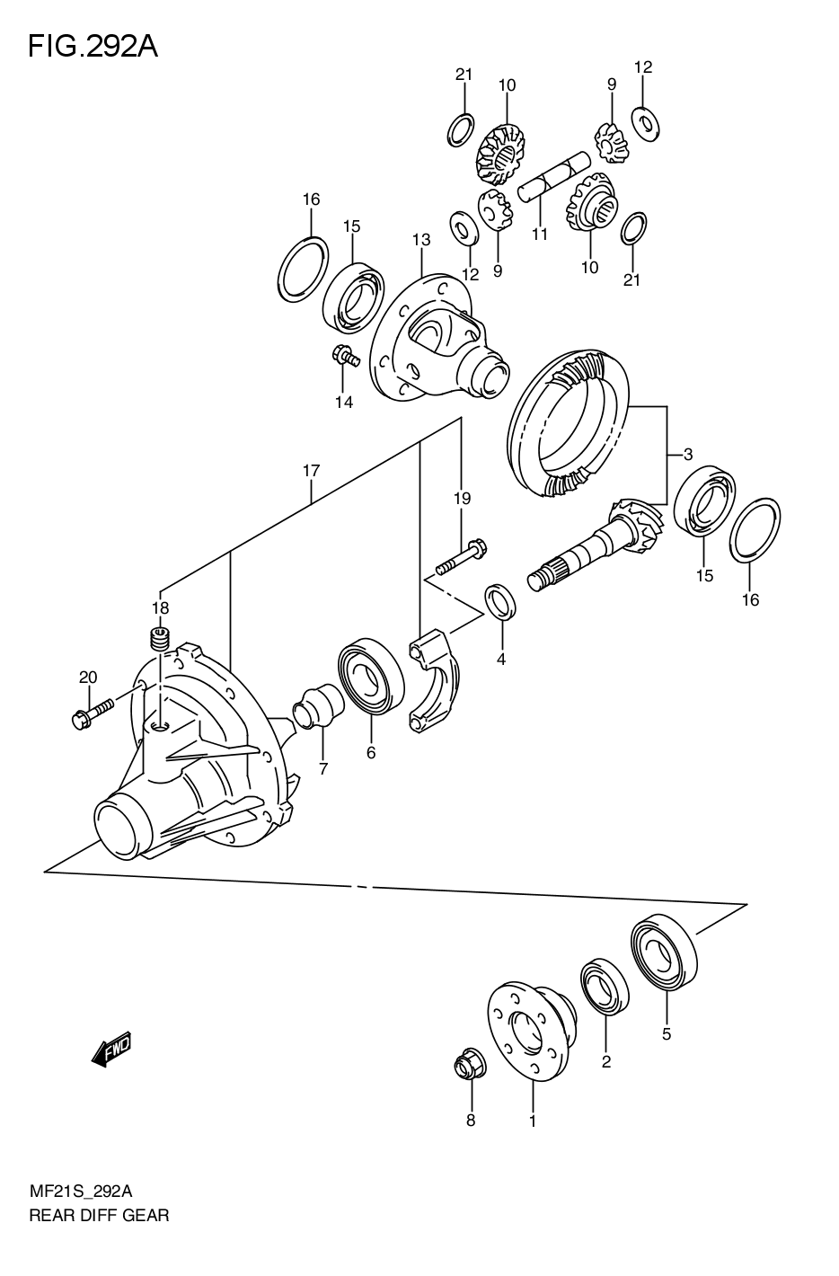 REAR DIFFERENTIAL GEAR