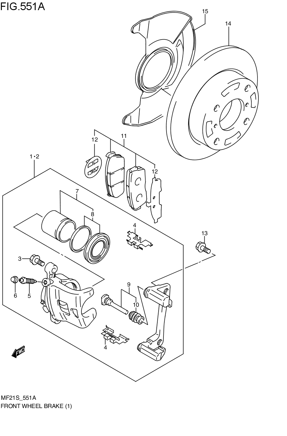 FRONT WHEEL BRAKE