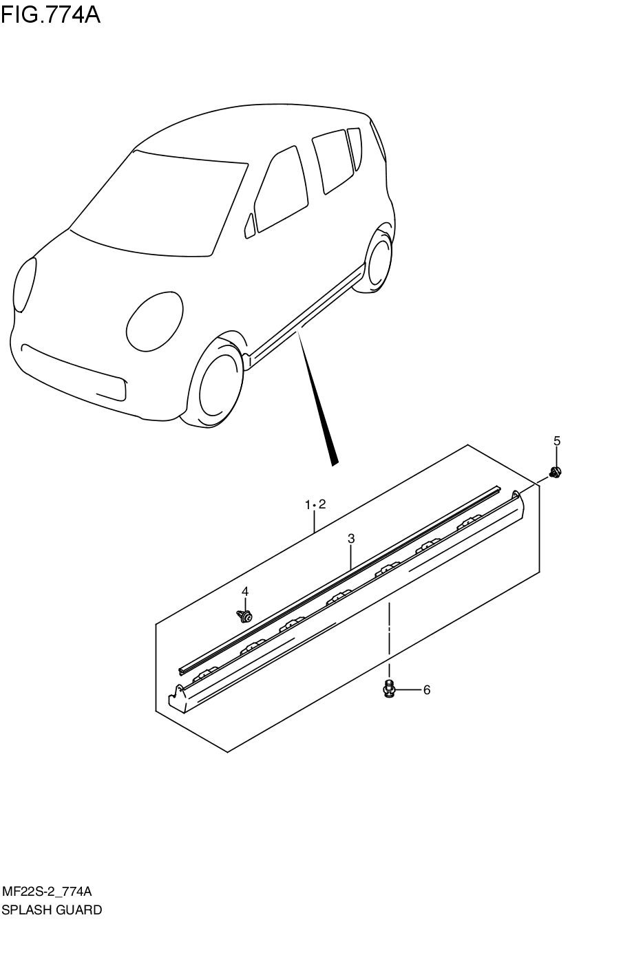 SIDE MOLDING/ SPLASH GUARD