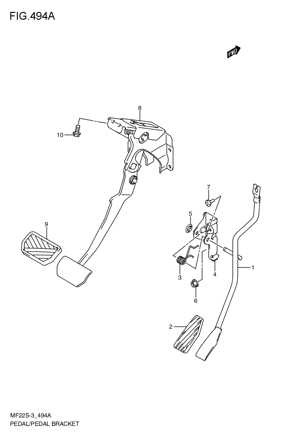 PEDAL/ PEDAL BRACKET