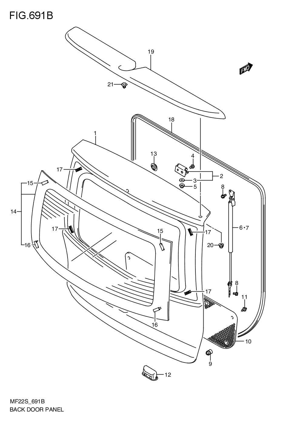 BACK DOOR PANEL