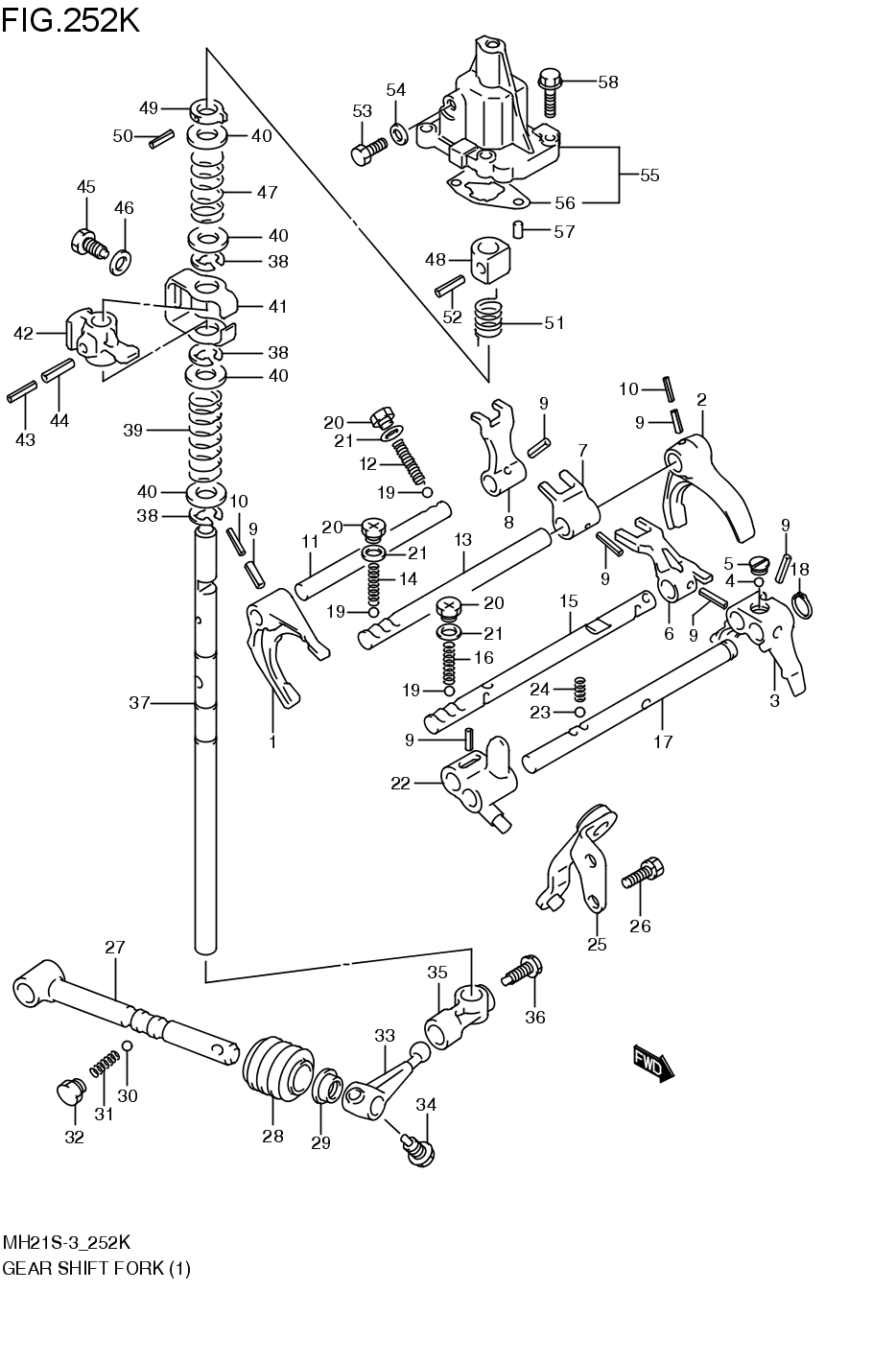 MT- GEAR SHIFT FORK