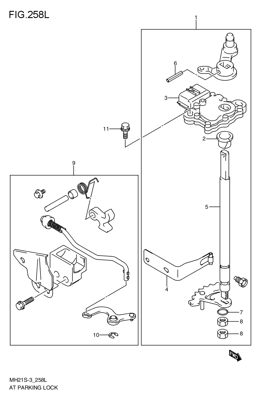 AT- PARKING LOCK