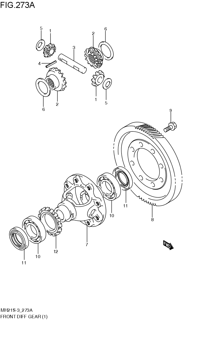 FRONT DIFFERENTIAL GEAR