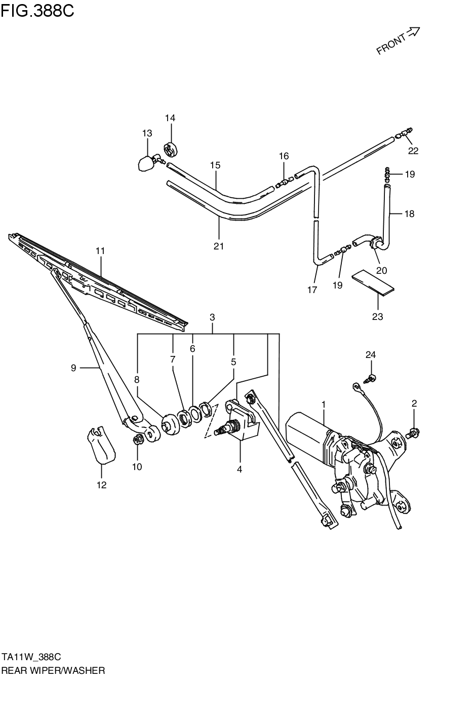 REAR WIND WIPER/ WASHER