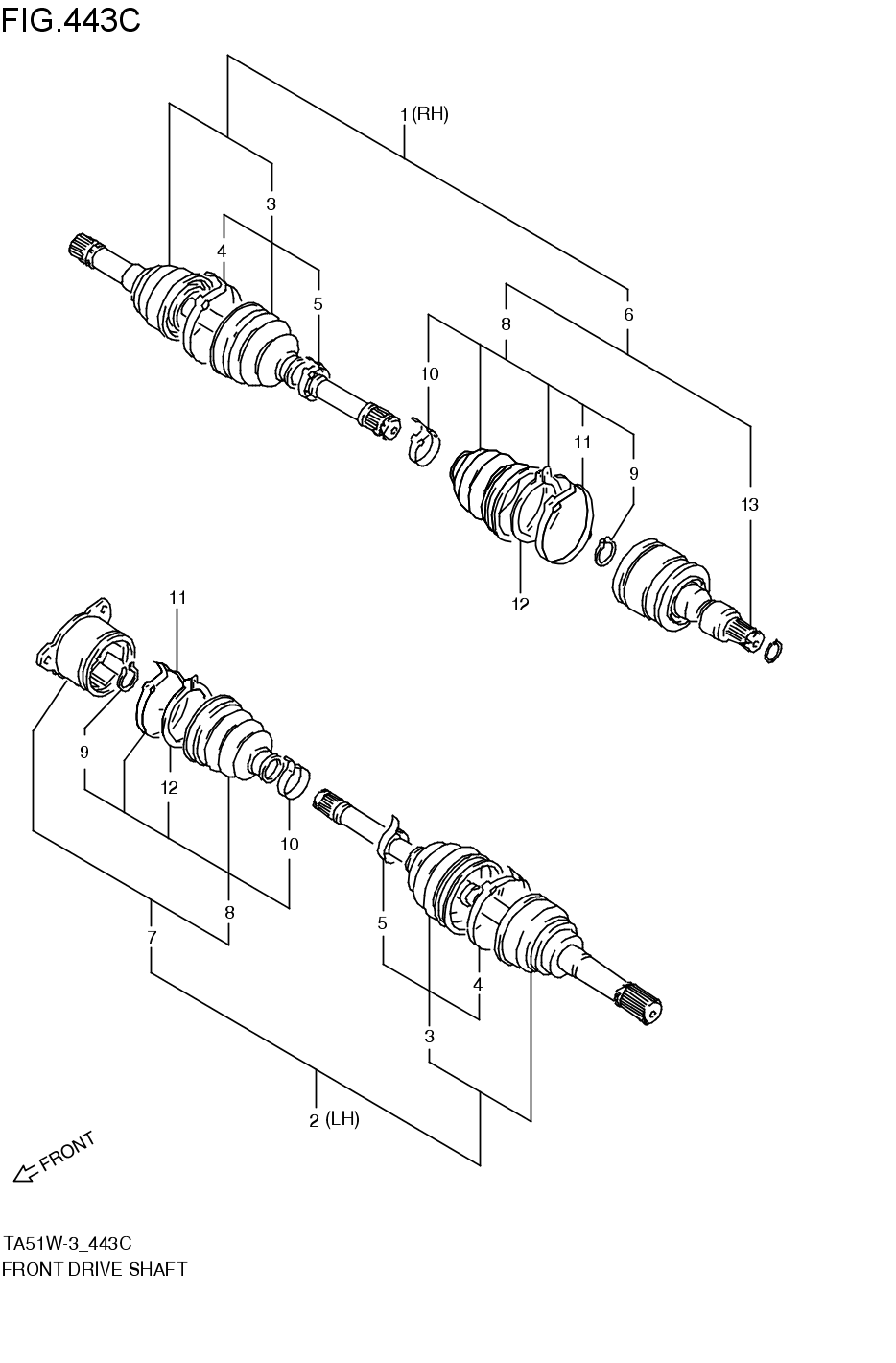 FRONT DRIVE SHAFT