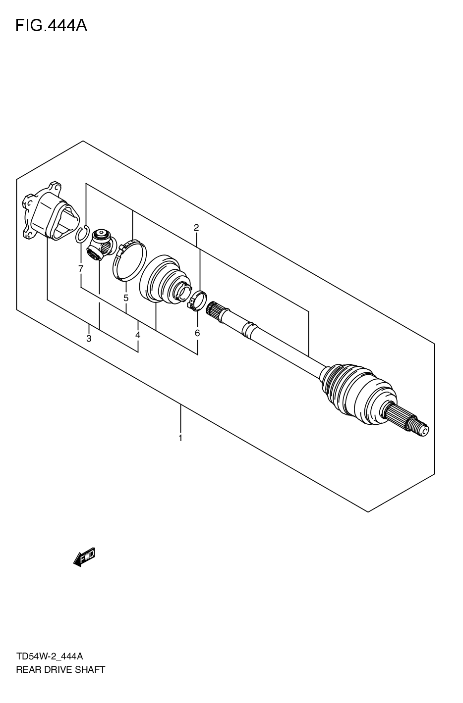 REAR DRIVE SHAFT