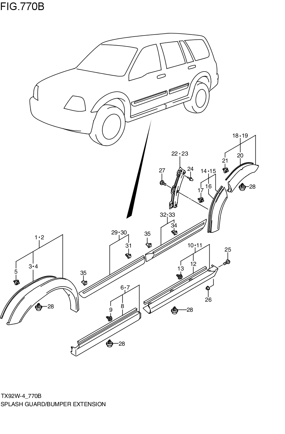 SPLASH GUARD/ BUMPER EXTENSION