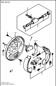 REAR WHEEL BRAKE