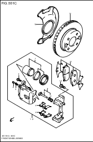 FRONT WHEEL BRAKE