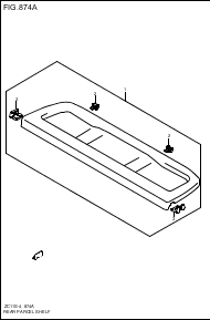 REAR PARCEL SHELF