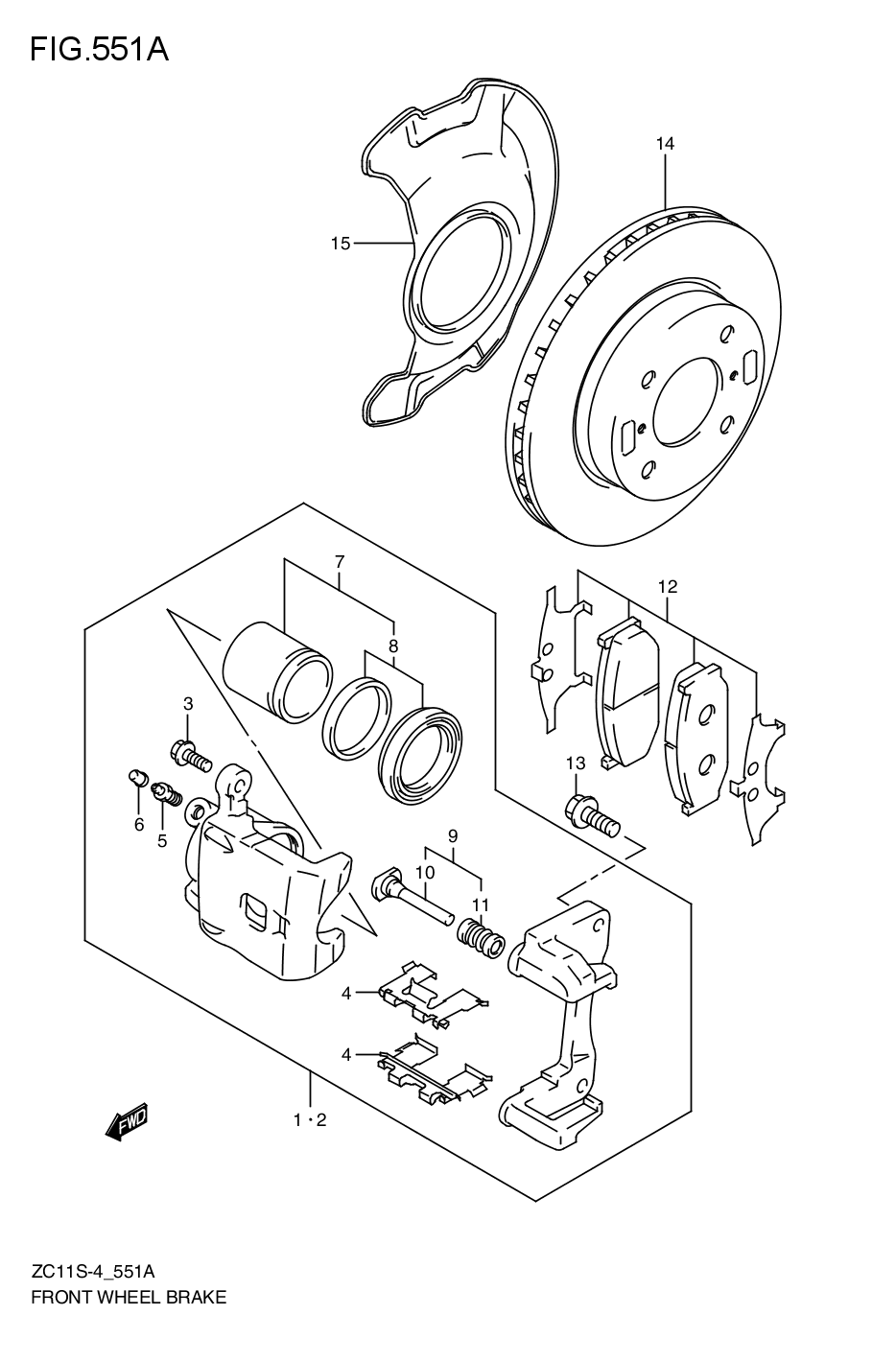 FRONT WHEEL BRAKE