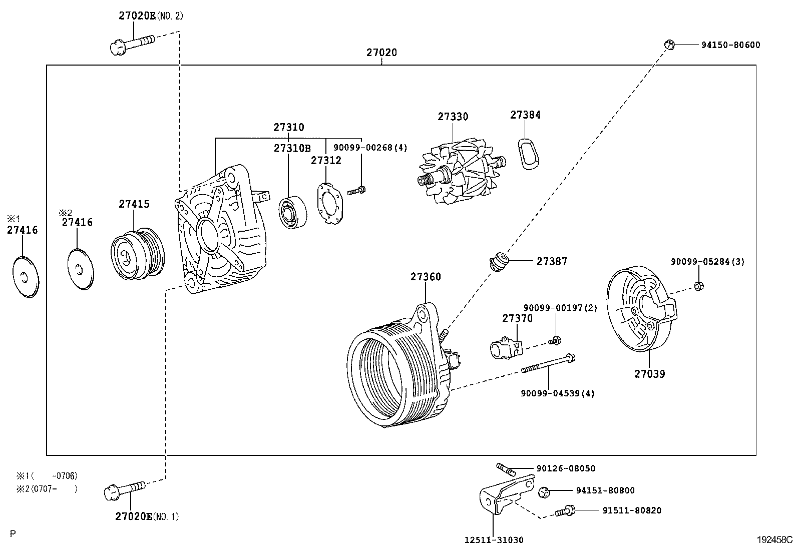 12V 100A,130A                                       (0601-    )2GRFE