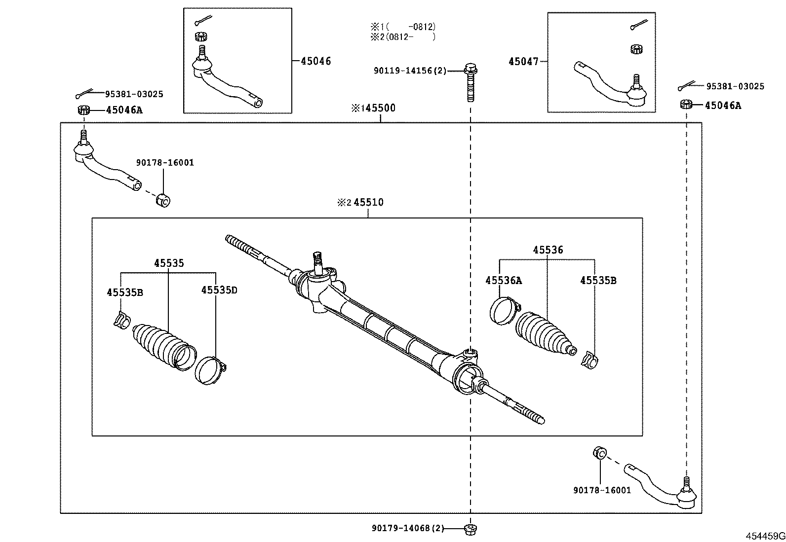 TOYOTA ESTIMA ACR50 ACR50W-GRXEK 652160 Power-Train-Chassis-Group 4505 ...