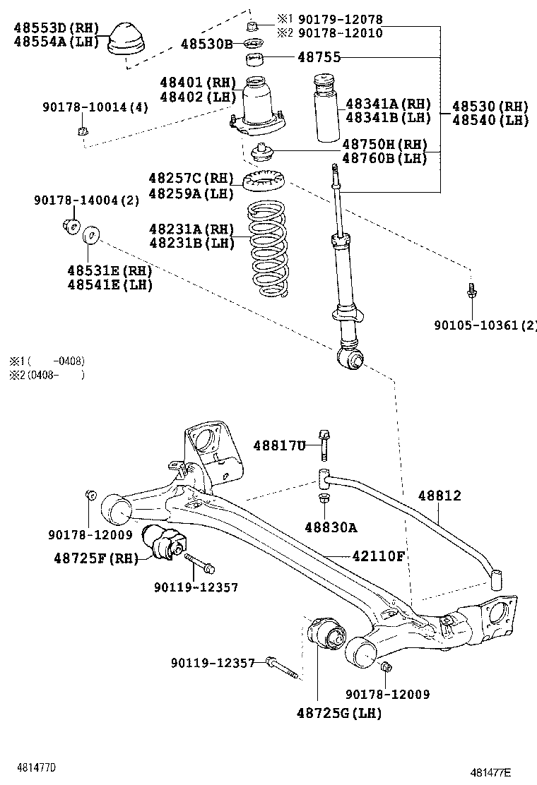 Toyota Premio Allion Azt240 Azt240-aexgh 271150 Power-train-chassis 