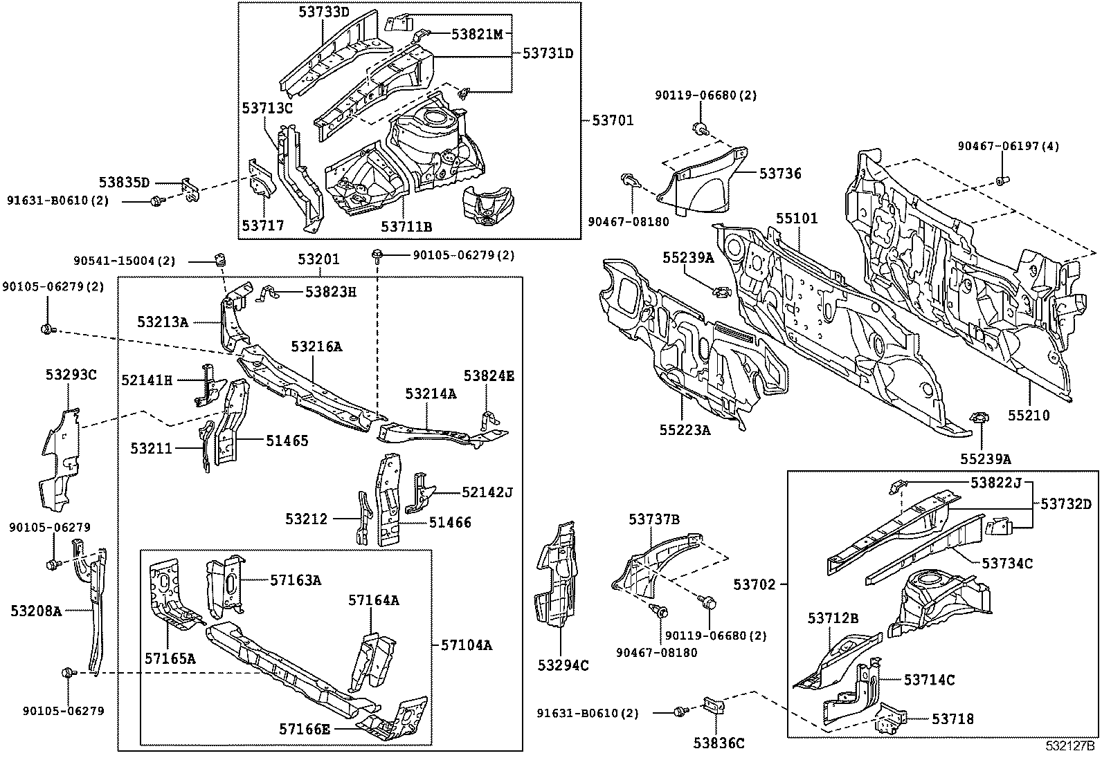 TOYOTA CAMRY ACV40 ACV40-AEANK 284180 Body-Group 5304 Car Parts ...