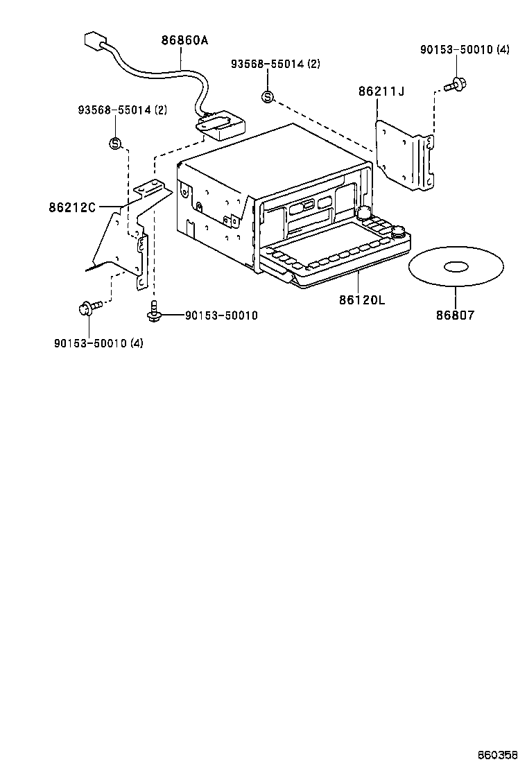 TOYOTA SPRINTER CARIB AE111 AE111G-CWPVF 157120 Electrical-Group 8603 ...
