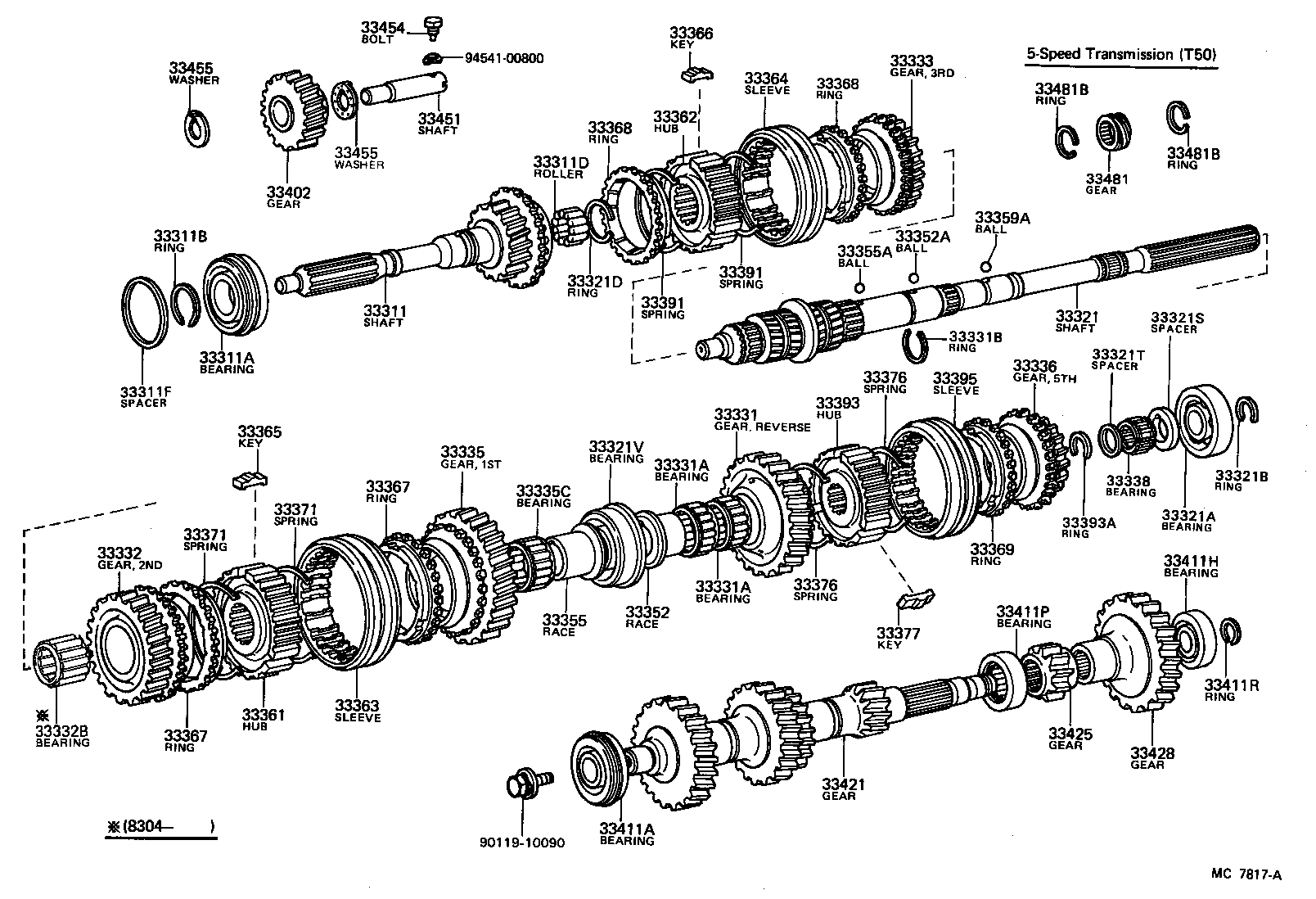 (8107-8507)AA63,SA60,TA61,63..5F..GT,GTR,ST,SX